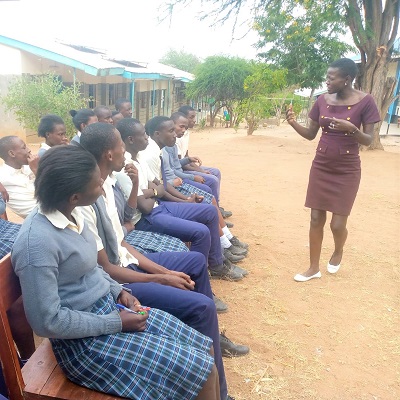 Health and Hygiene Training participants at Yumbe Secondary School 