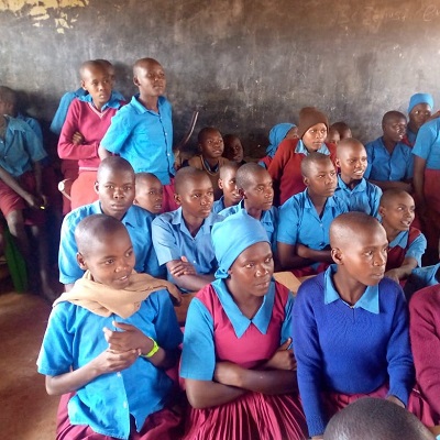 Health and Hygiene Training participants at Kawelu Primary School 