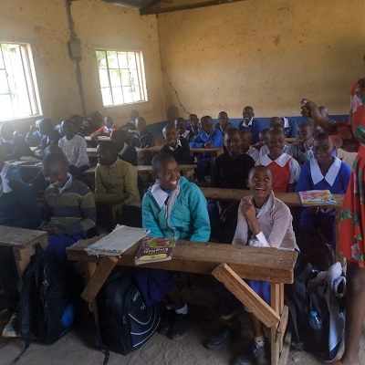Health and Hygiene Training participants at Kalikoni Primary School 