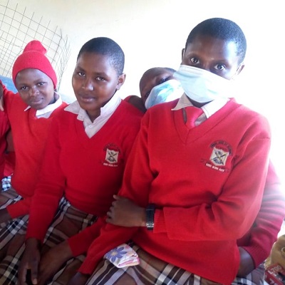 Health and Hygiene Training participants at Kyanika Secondary School 
