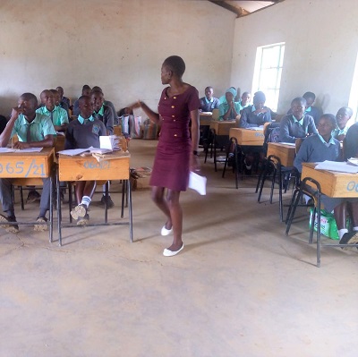 Health and Hygiene Training participants at Kyulungwa Secondary School 