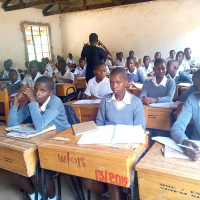 Health and Hygiene Training participants at Ngieni Secondary School 