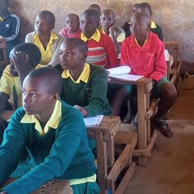 Health and Hygiene Training participants at Kiwanza Primary School