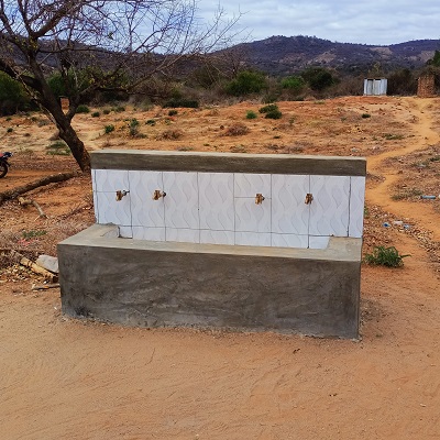 Handwashing station at Kiliku Primary School 