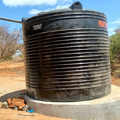 Rainwater catchment system at Ndolongwe Primary School 