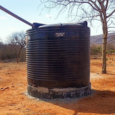 Rainwater catchment system at Nguuni Secondary School