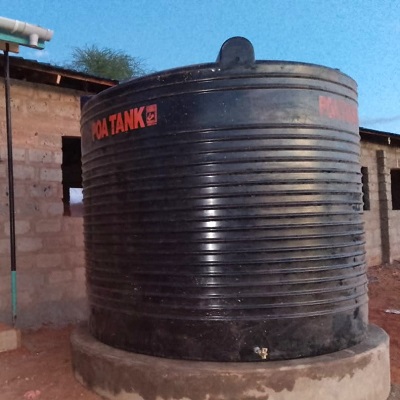 Raiwater catchment system at Kanyungu Primary School
