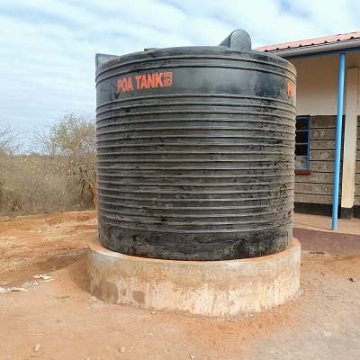 Rainwater catchment system at Maluko Primary School 