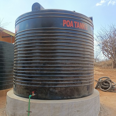 Rainwater catchment system at Kenzilu ECD