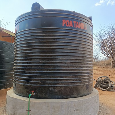 Rainwater catchment system at Kenzilu ECD