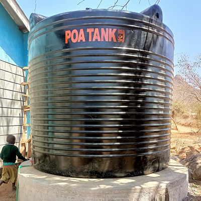 Rainwater catchment system at Kitulini Primary School