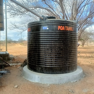Rainwater catchment system at Kamande Primary School