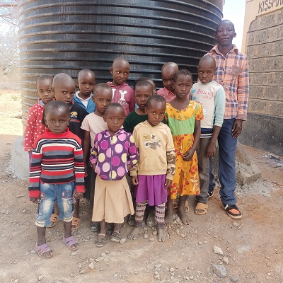 Students at Kamande Primary School