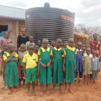 Students at Kiange Primary School
