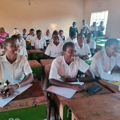Health and Hygiene Training participants at  Kaai Girls' Secondary School