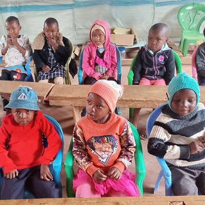 Health and Hygiene Training participants at Kathawani Primary School