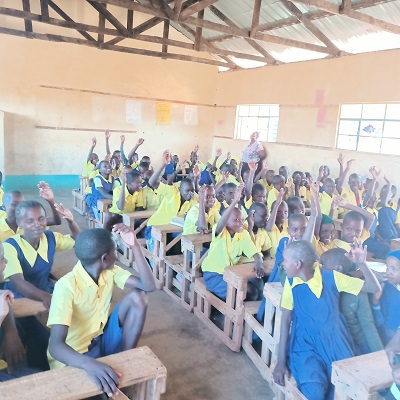 Health and Hygiene Training participants at Kavindui Primary School 
