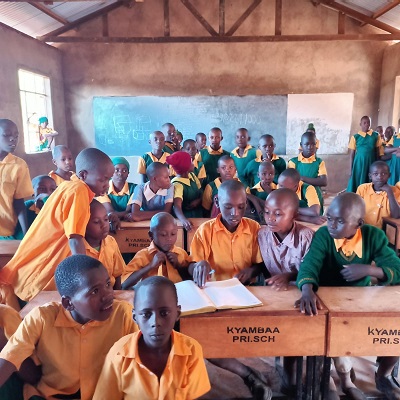 Health and Hygiene Training participants at Kyamba Primary School 
