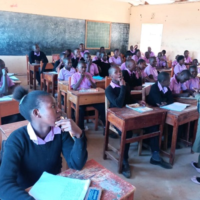 Health and Hygiene Training participants at Masavi Secondary School
