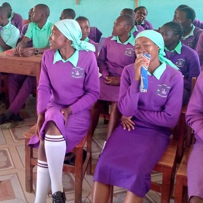 Health and Hygiene Training participants at Ndithi Secondary School