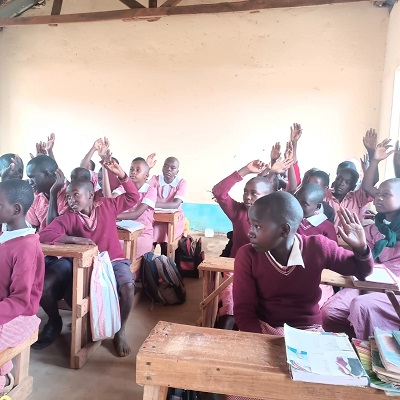 Health and Hygiene Training participants at  Ndiuni Primary School 
