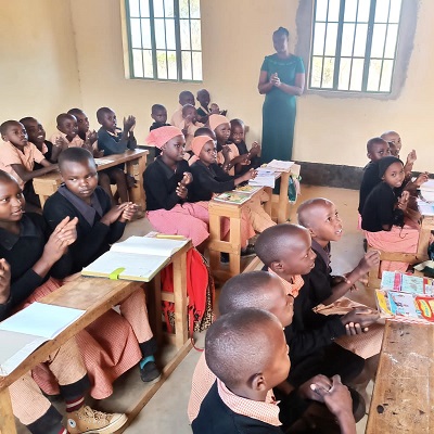 Health and Hygiene Training participants at  Nengyani Primary School