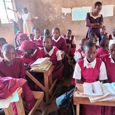 Health and Hygiene Training participants at Thonoa Primary School