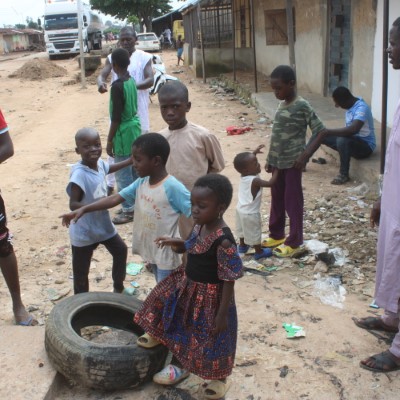 Playing children