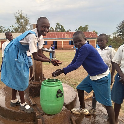 Students are happy to access safe water 