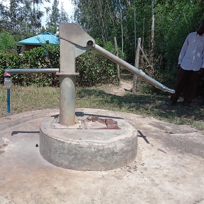 Jikase community water pump broke down in February