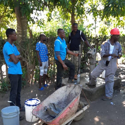 Village involved with the repair work