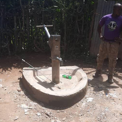 One of wells repaired
