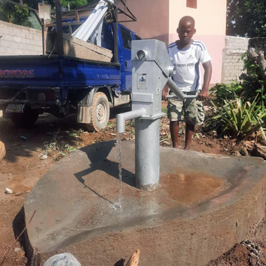 Village Child at the well