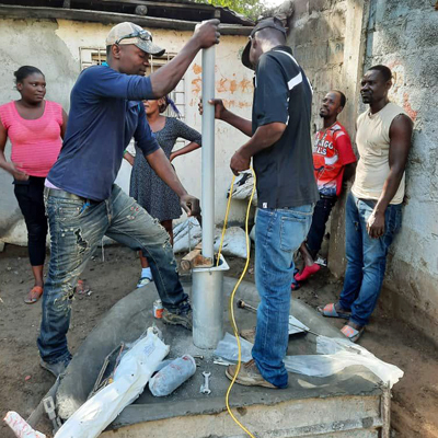 Planting new Handpump