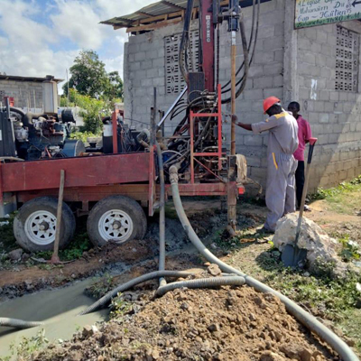 Drilling the borehole for new well