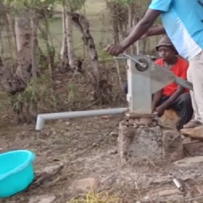 Kadete Kamugah community hand-pump 