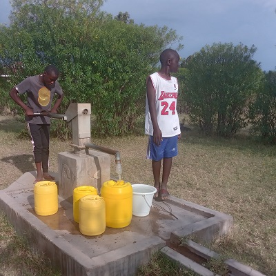 Ogango community hand-pump was not in use for about 1 week 