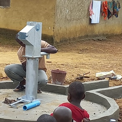 The team working to restore water to the community 
