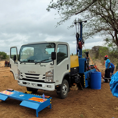 Rig ready to start drilling (nickname Jerry!)