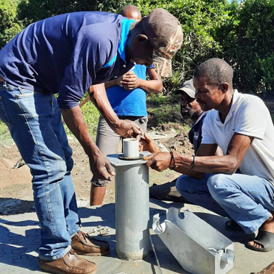 Planting Pump on New Well