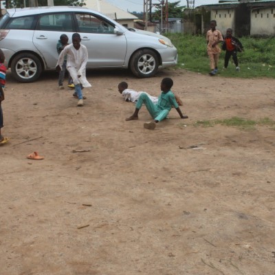 Community children playing 