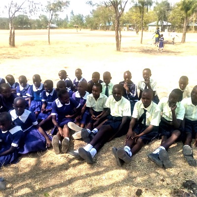 Health and Hygiene Training participants at Miguye Primary School