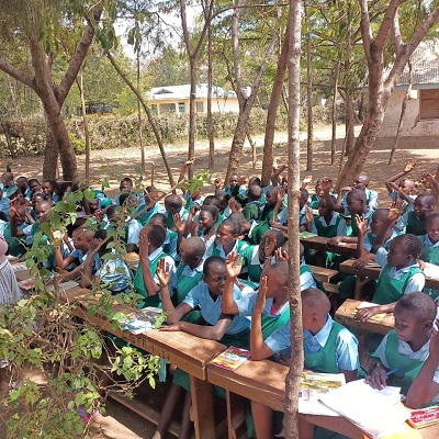 Health and Hygiene Training participants at Nduru Primary School