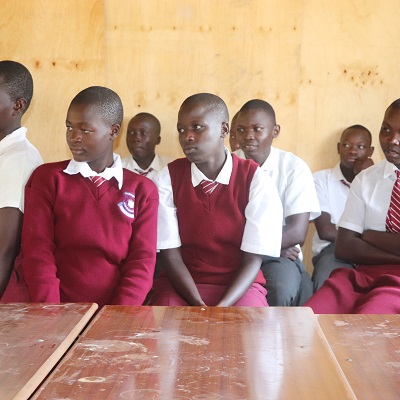 Health and Hygiene Training participants at Onjiko Secondary School