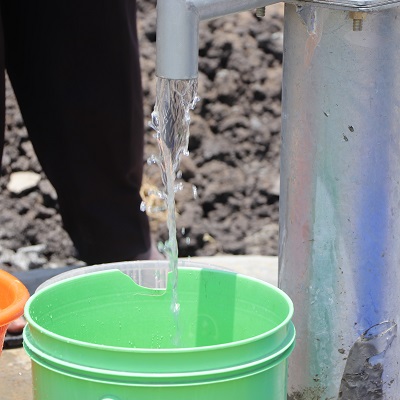 The new well supply water to over 500 locals 