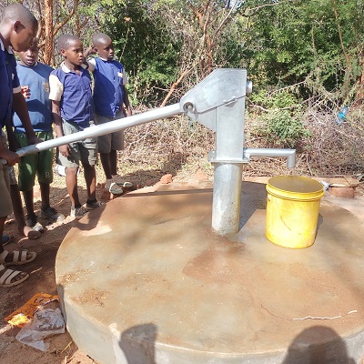 New well at Kivou Primary School
