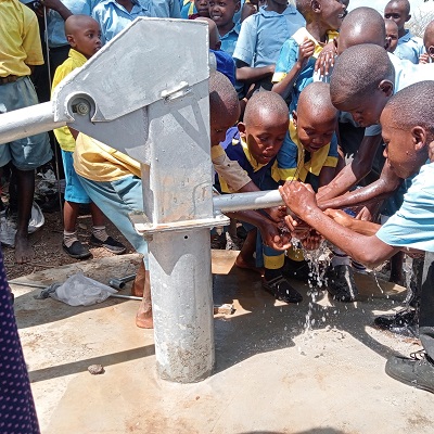 A new well at Kitinga Primary School