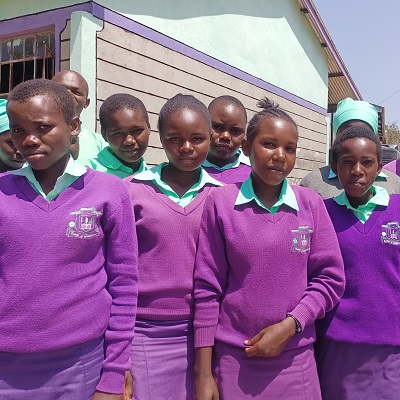 Students at Ndithi Secondary School