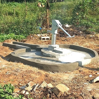Garzon Public High School hand-pump serves about 600 people
