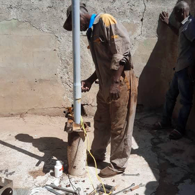 Repair under way